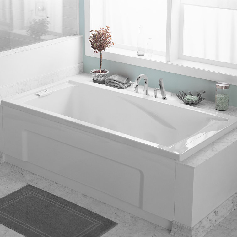 American Standard Evolution 60" x 36" Drop in Soaking Fiberglass Bathtub & Reviews Wayfair.ca